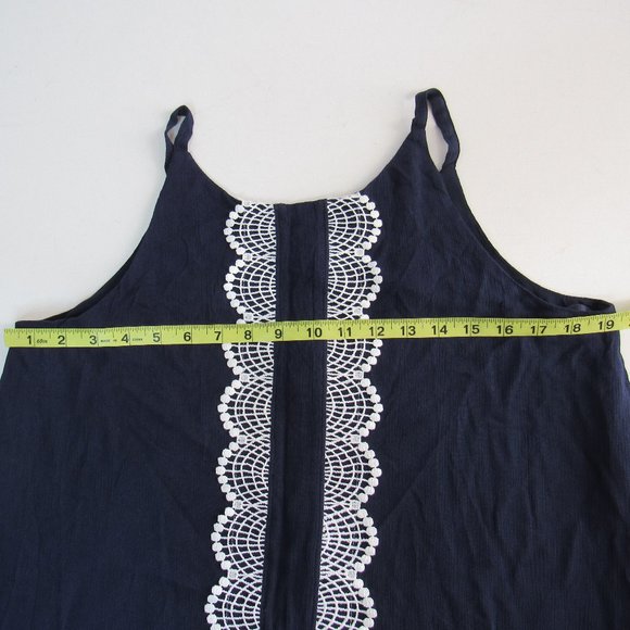 Westport 1962 Summer Sleeveless Navy White Shift Dress - Picture 6 of 8